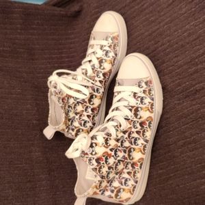 Bob's x Grumpy cat high tops   Size 9 U.S.  Multi color